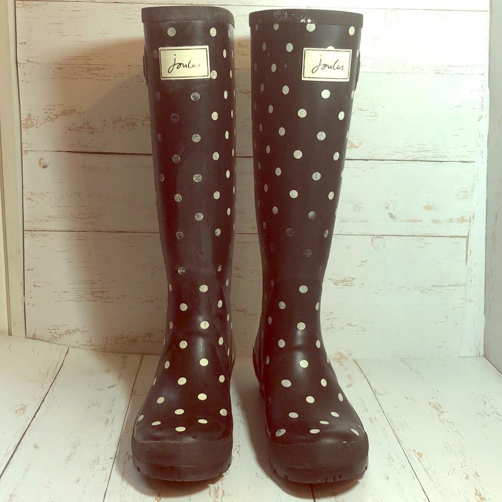 Joules Welly Print Rain Boots Preloved, much life